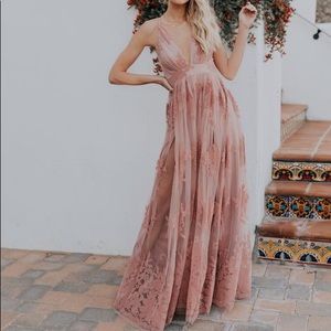 ANTONIA MAXI DRESS - MAUVE